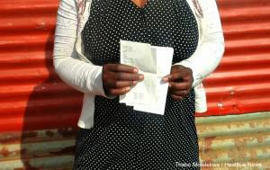 Albertina Mavi gave birth at Pholosong Hospital in February. She claims hospital staff refused to release her baby daughter into her care unless she paid her hospital bill first.